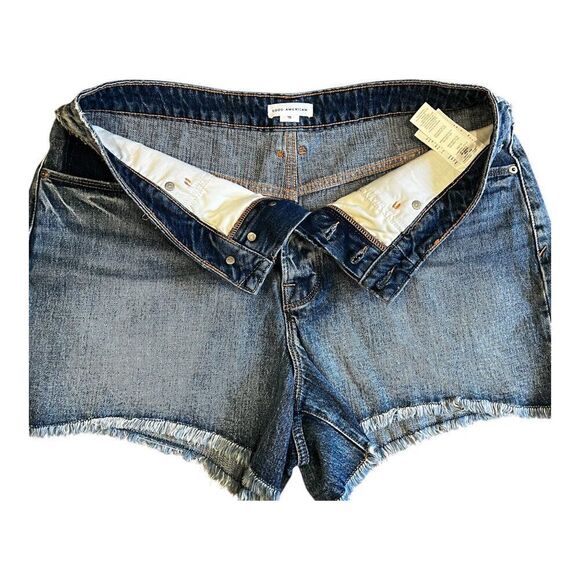 Good American Short Bombshell Shadow Pocket High Waist Button Fly 15/34 - Picture 4 of 7